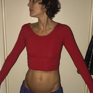 Brand new American Apparel crop top long sleeved